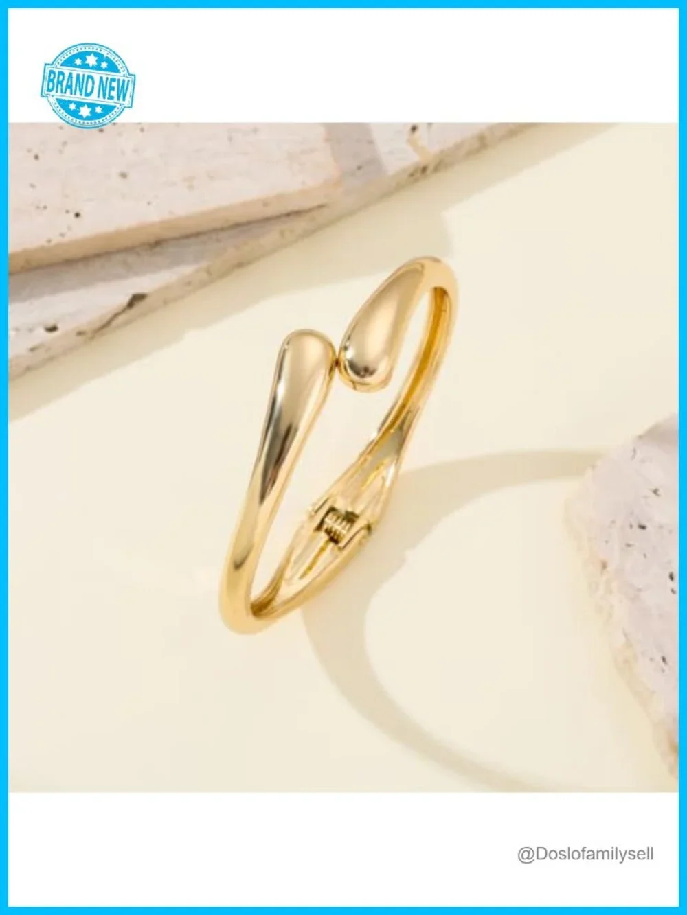 Gold Bangles Women Stackable Bracelet Set Non Tarnish Waterproof